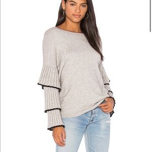 Central Park West Ruffle Sleeve Sweater